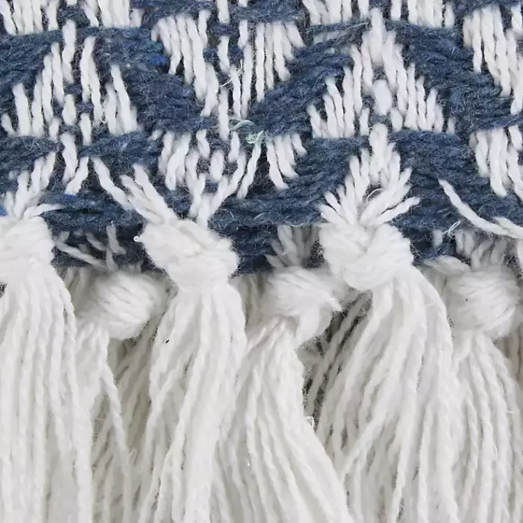 Blankets & Throws>Kirklands Home French and White Arrowhead Throw Blue