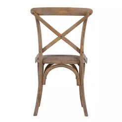 Kirklands Home French Country X-Back Dining Chairs, Set of 2 Gray Clearance