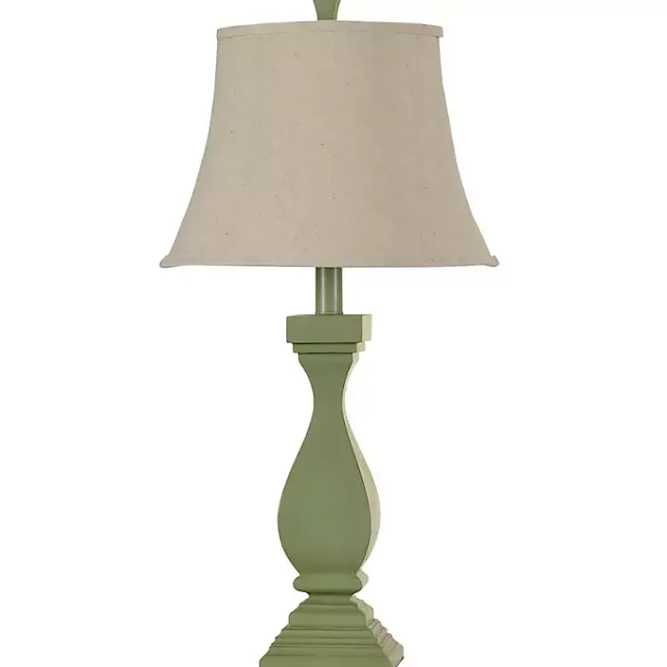 Kirklands Home French Green Classic Table Lamp Ivory Best