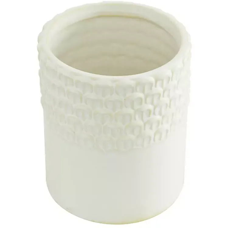 Decorative Bowls & Jars>Kirklands Home French Scalloped Canisters, Set of 3 White