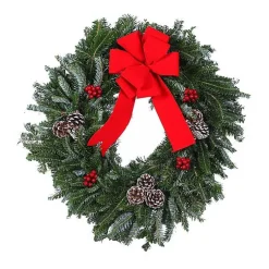 Fresh Christmas Wreaths & Greenery>Kirklands Home Fresh Cut Fraser Fir Blue Ridge Mountain Wreath