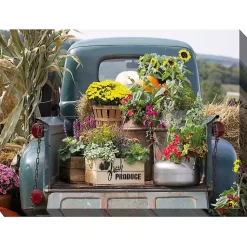 Kirklands Home Fresh Produce Outdoor Canvas Art Print Multi Discount