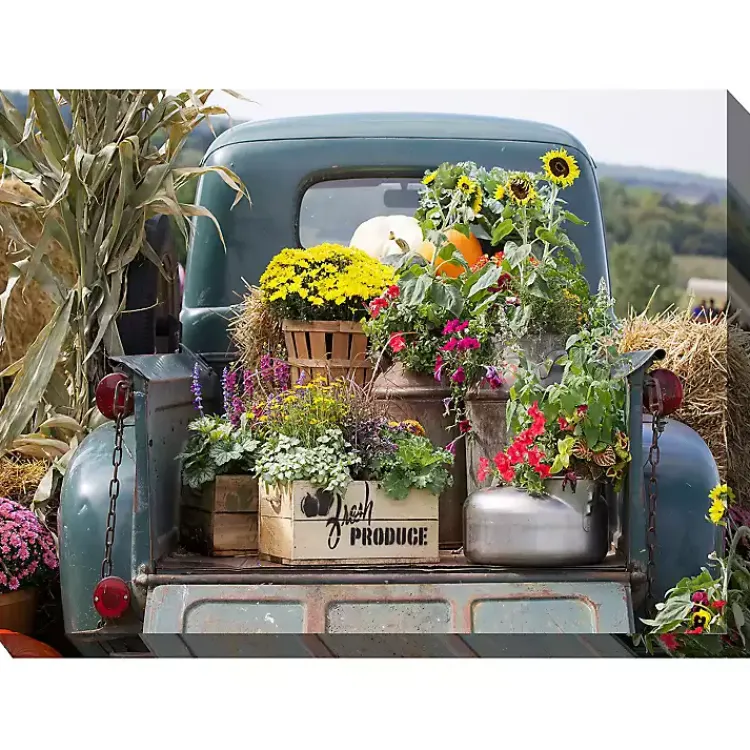 Kirklands Home Fresh Produce Outdoor Canvas Art Print Multi Discount