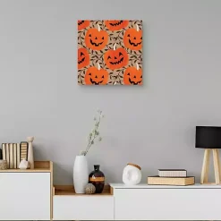 Halloween>Kirklands Home Friendly Jack O Lanterns Canvas Art Print