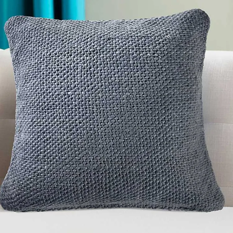 Pillows>Kirklands Home Frost Woven Accent Pillow Blue