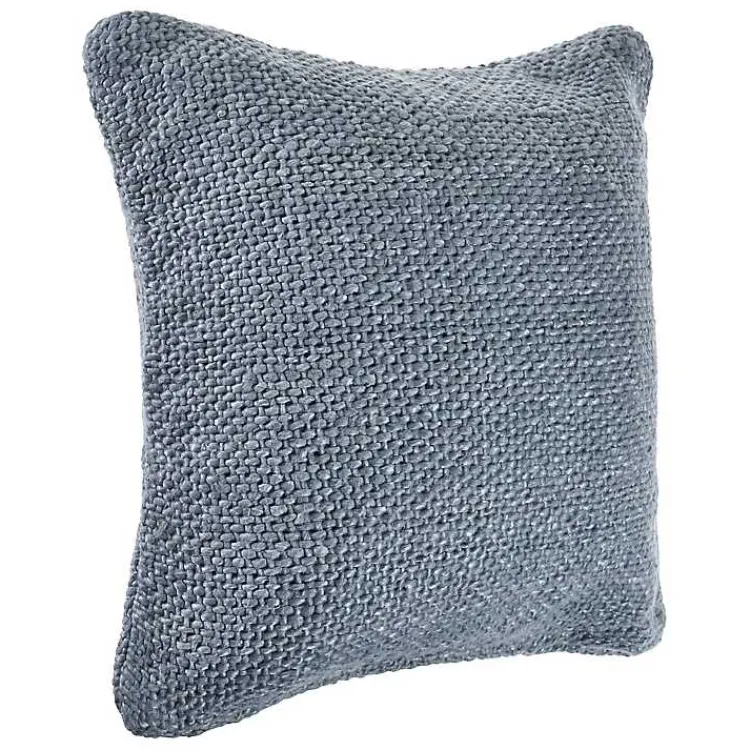 Pillows>Kirklands Home Frost Woven Accent Pillow Blue