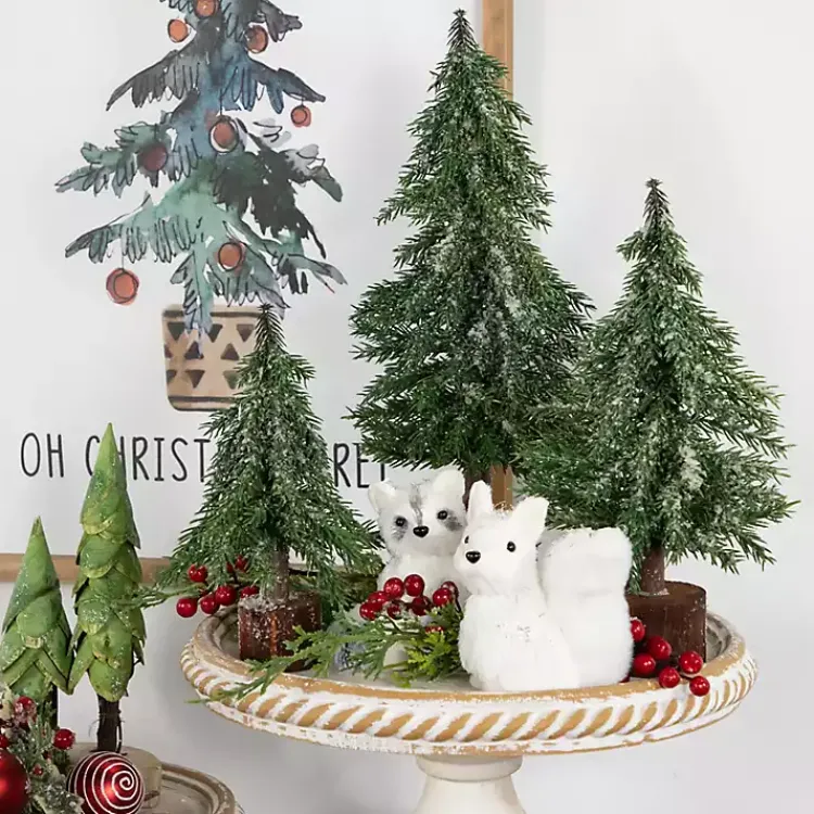 Christmas Decorations>Kirklands Home Frosted Pine Jute Base Christmas Tree