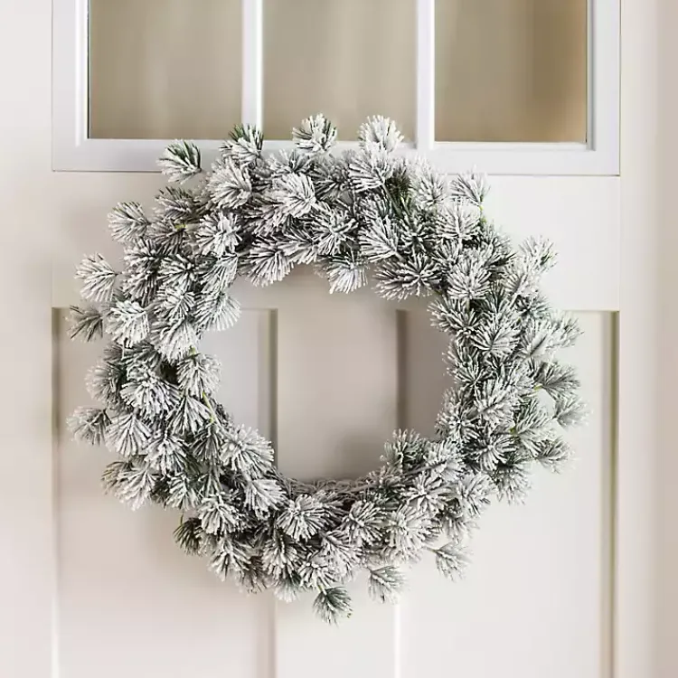 Christmas Wreaths>Kirklands Home Frosted Pinecone Cluster Christmas Wreath