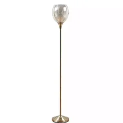 Kirklands Home Frosted Starlight Golden Floor Lamp White Discount
