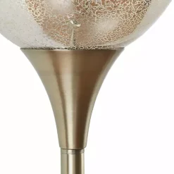 Kirklands Home Frosted Starlight Golden Floor Lamp White Discount