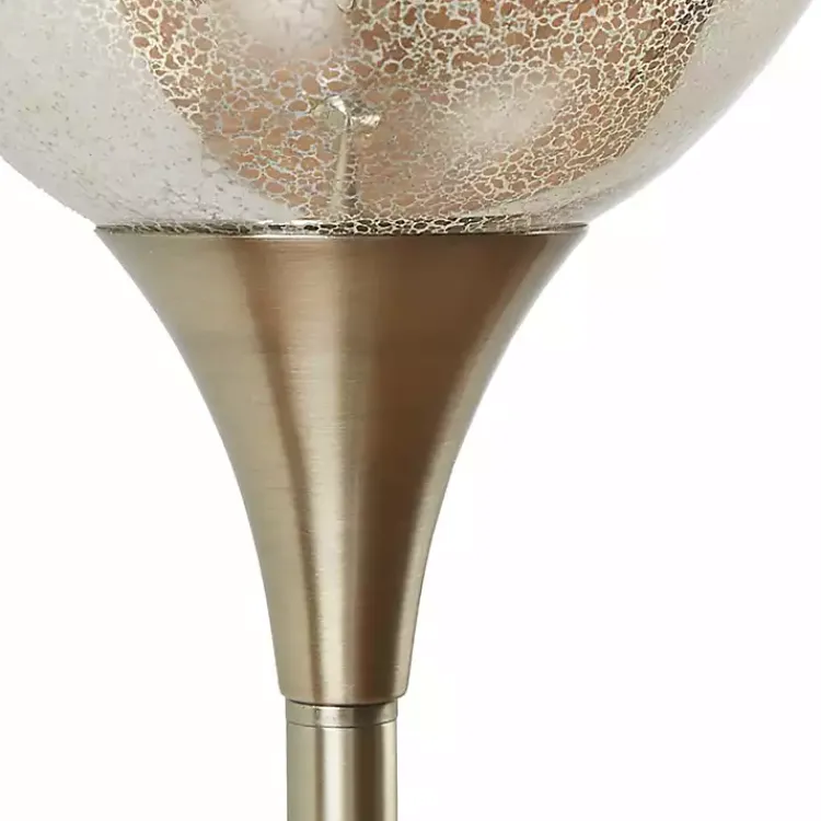 Kirklands Home Frosted Starlight Golden Floor Lamp White Discount