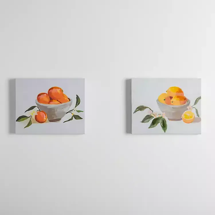 Kirklands Home Fruit Bowls Canvas Art Prints, Set of 2 Clearance