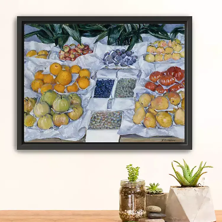 Kirklands Home Fruit Displayed on Stand Canvas Print, 26x20 in. Hot