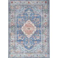 Kirklands Home Fulton Medallion Area Rug, 7x9 Blue