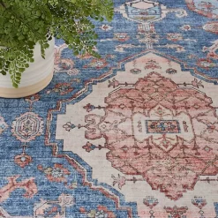 Kirklands Home Fulton Medallion Area Rug, 7x9 Blue