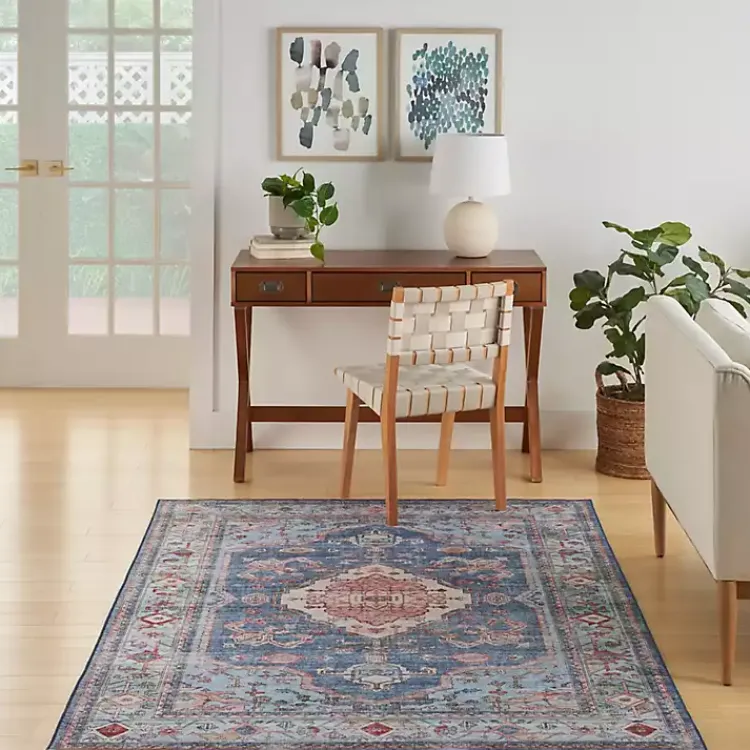 Kirklands Home Fulton Medallion Area Rug, 7x9 Blue