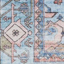 Kirklands Home Fulton Medallion Runner, 2x7 Blue Best