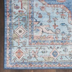 Kirklands Home Fulton Medallion Runner, 2x7 Blue Best