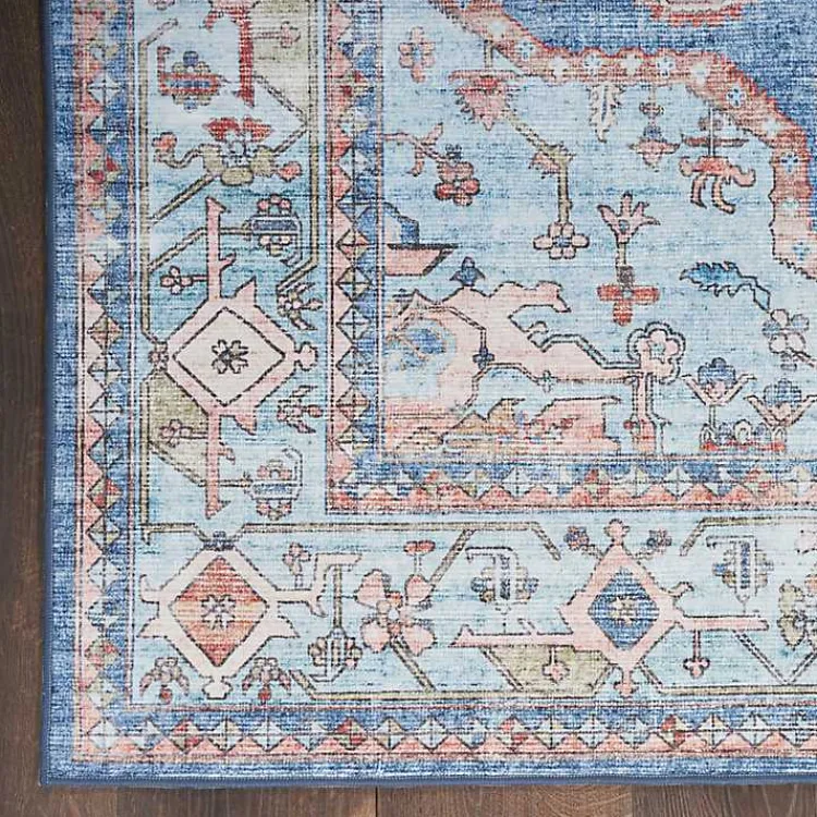 Kirklands Home Fulton Medallion Runner, 2x7 Blue Best