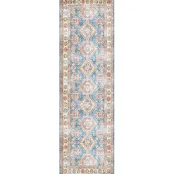 Kirklands Home Fulton Vintage Medallion Runner, 2x7 Blue Sale