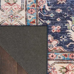 Kirklands Home Fulton Navy Medallion Runner, 2x7 Blue