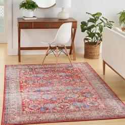 Kirklands Home Fulton Traditional Area Rug, 5x7 Red Online
