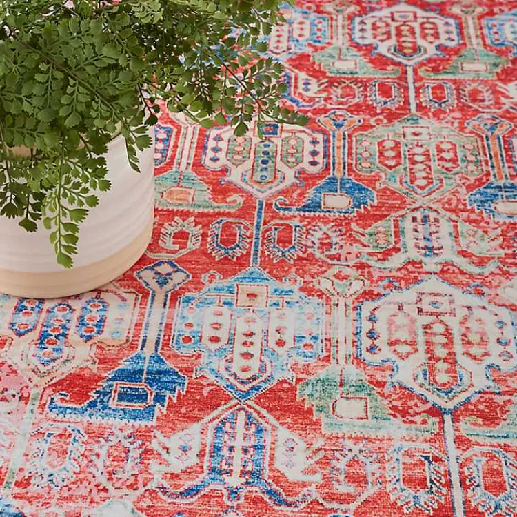 Kirklands Home Fulton Traditional Area Rug, 5x7 Red Online
