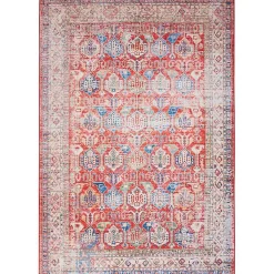Kirklands Home Fulton Traditional Area Rug, 7x10 Red Discount
