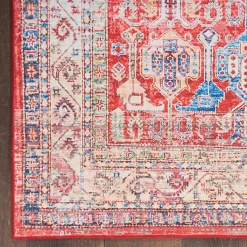 Kirklands Home Fulton Traditional Runner, 2x7 Red Hot