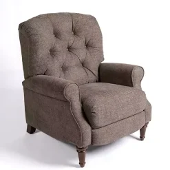 Kirklands Home Gabor Ash Tufted Upholstered Recliner Gray Best