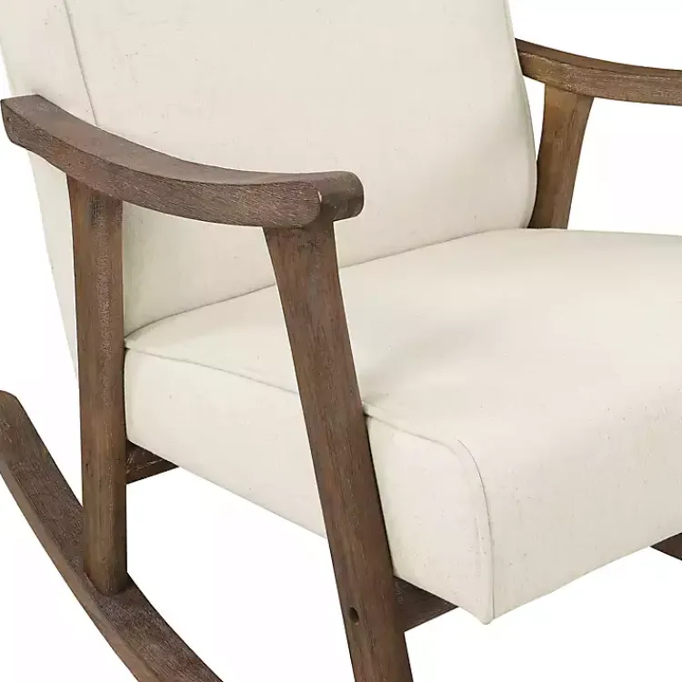 Kirklands Home Gainsborough Upholstered Rocking Chair Ivory Hot