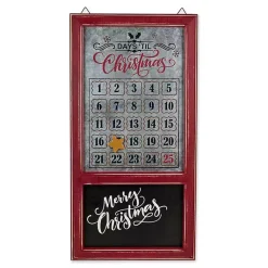 Christmas Art & Wall Decor>Kirklands Home Galvanized Christmas Advent Calendar Plaque
