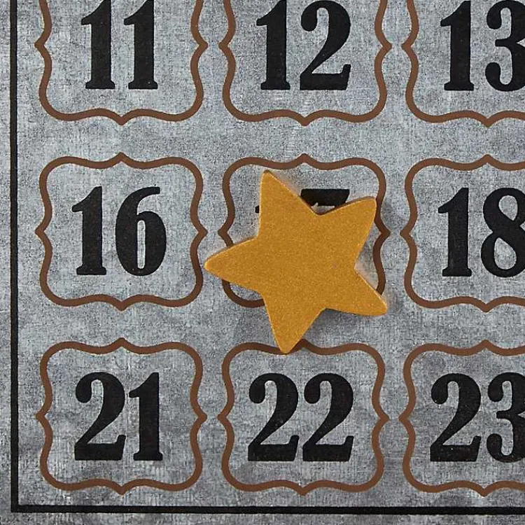 Christmas Art & Wall Decor>Kirklands Home Galvanized Christmas Advent Calendar Plaque