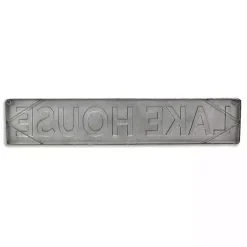 Kirklands Home Galvanized Metal Lake House Wall Sign