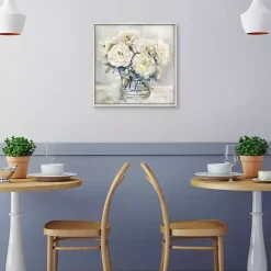 Kirklands Home Garden Collections II Framed Canvas Art Print White New