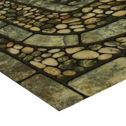 Kirklands Home Garden Pebble Welcome Doormat New