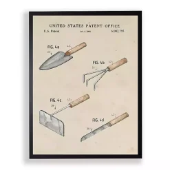 Kirklands Home Garden Tools Patent Framed Art Print Discount