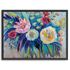Kirklands Home Garden Variety Framed Canvas Art Print Multi New