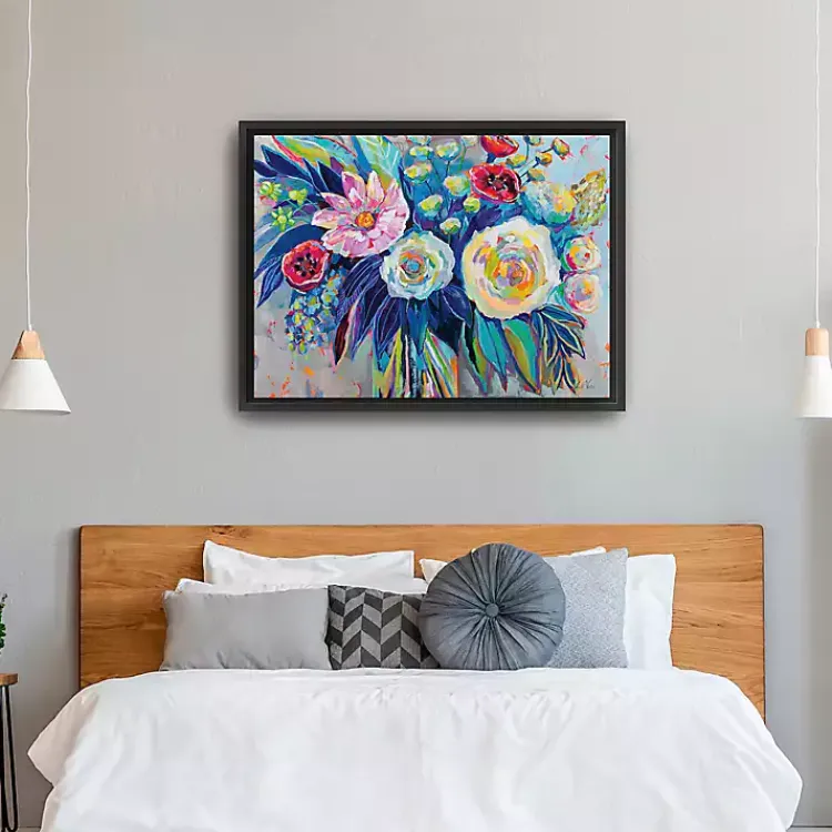 Kirklands Home Garden Variety Framed Canvas Art Print Multi New