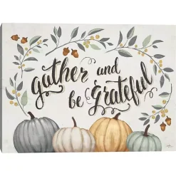 Fall>Kirklands Home Gather and Be Grateful Halloween Wall Plaque