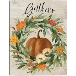 Fall>Kirklands Home Gather Fall Wreath Canvas Art Print Multi