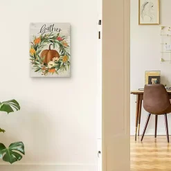Fall>Kirklands Home Gather Fall Wreath Canvas Art Print Multi