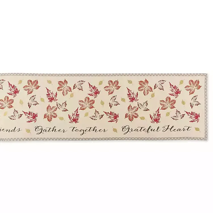 Fall>Kirklands Home Gather Together Fall Leaves Table Runner, 108 in.