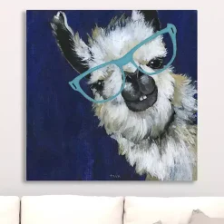 Kirklands Home Gentlemen Llama Canvas Art Print Clearance