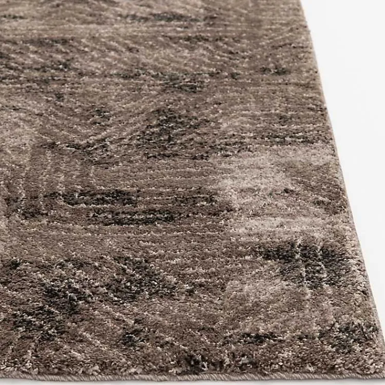 Kirklands Home Geometric Kourt Area Rug, 2x7 Brown Clearance