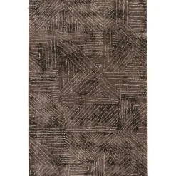Kirklands Home Geometric Kourt Area Rug, 5x7 Brown