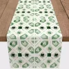St Patricks Day Decorations>Kirklands Home Geometric Shamrock Table Runner, 90 in.