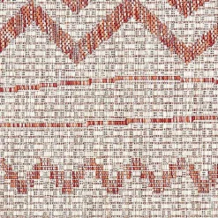Kirklands Home Geometric Stripe Sun Shower Outdoor Area Rug, 5x8 Discount
