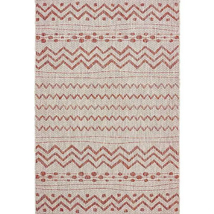 Kirklands Home Geometric Stripe Sun Shower Outdoor Area Rug, 7x9 Hot