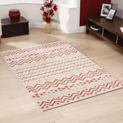 Kirklands Home Geometric Stripe Sun Shower Outdoor Area Rug, 7x9 Hot
